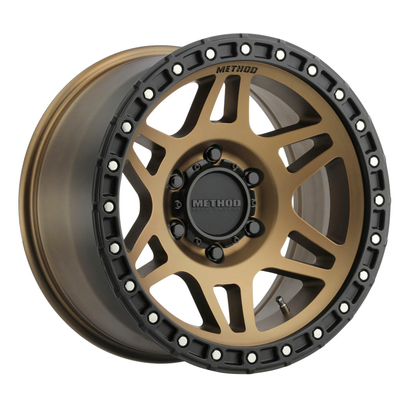 Rueda de bloqueo de calle Method MR312 de bronce y negro con desplazamiento de 17 x 9 -12 mm y 6 x 5,5 de 106,25 mm CB