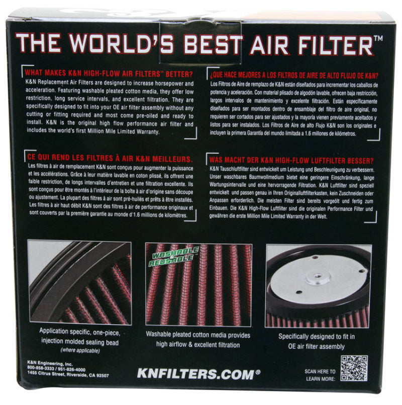 K&N 12-16 Harley Davidson XL 883/1200 Drop In Air Filter