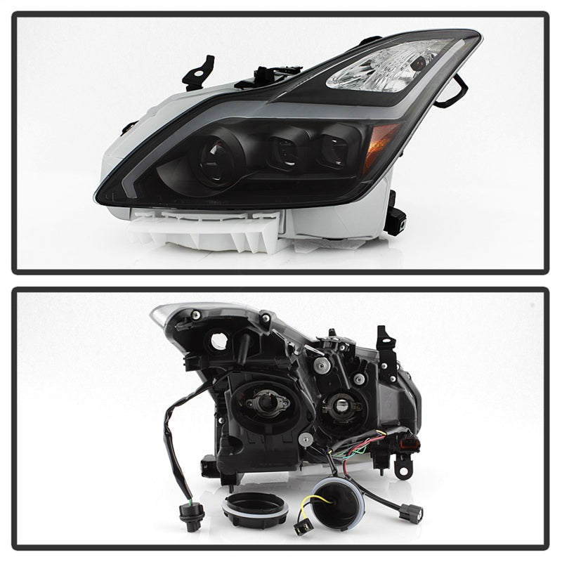 Faros delanteros con proyector xTune Infiniti G37 Coupe (no AFS) 08-15 - Negro PRO-JH-IG3708-2D-LB-BK