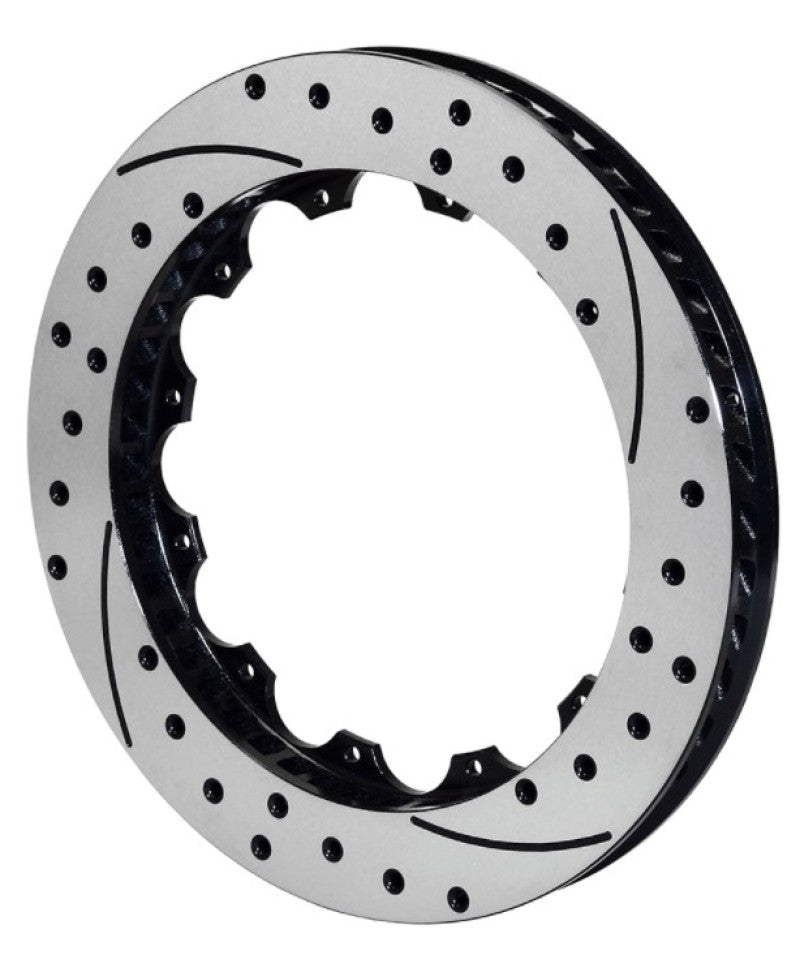 Rotor Wilwood SV-SRP 72 de hierro, LH, negro, taladro de 14,00 x 1,25, 12 en 8,75 pulgadas