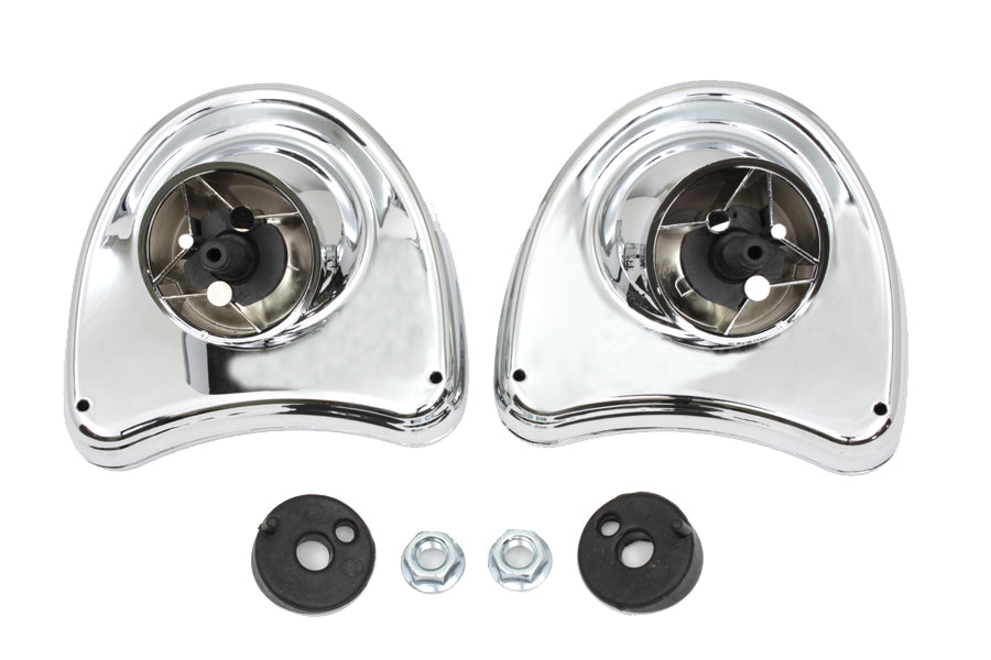 Chrome Fairing Mount Mirrors For Harley-Davidson Touring 2014 And Later