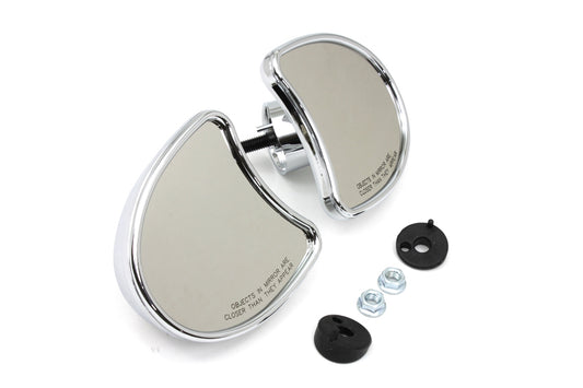 Chrome Fairing Mount Mirrors For Harley-Davidson Touring 2014 And Later