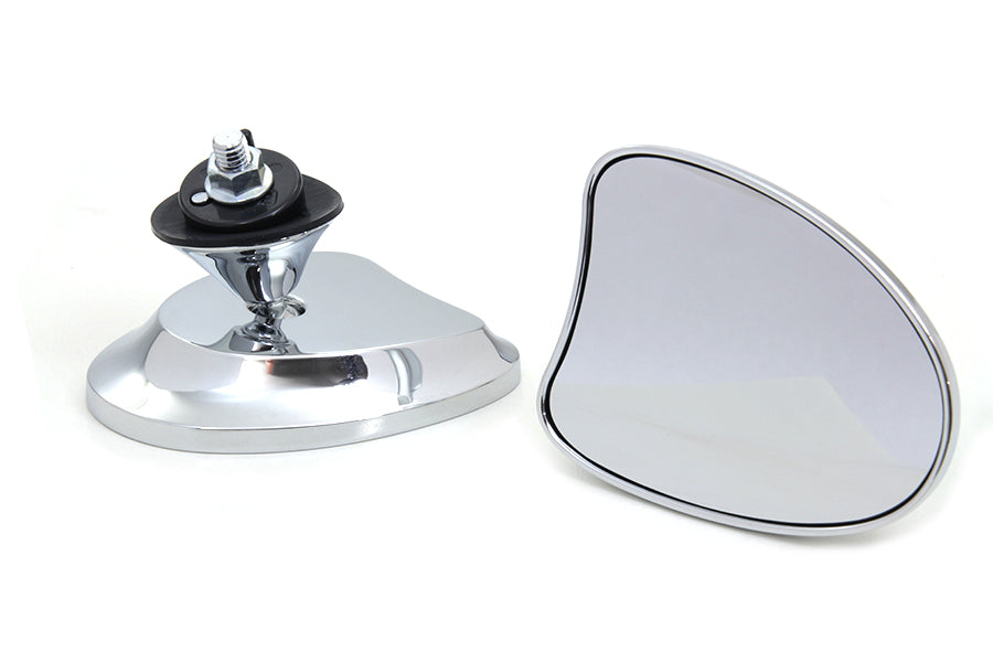 Chrome Tapered Fairing Mount Mirrors For Harley-Davidson Touring 2014 And Later