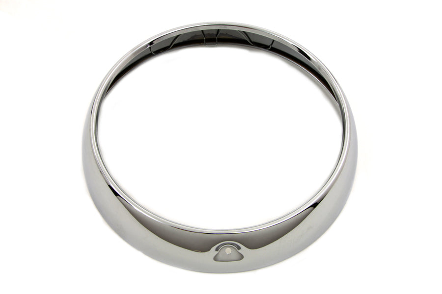 Anillo embellecedor de faro contorneado cromado de 7" para Harley-Davidson