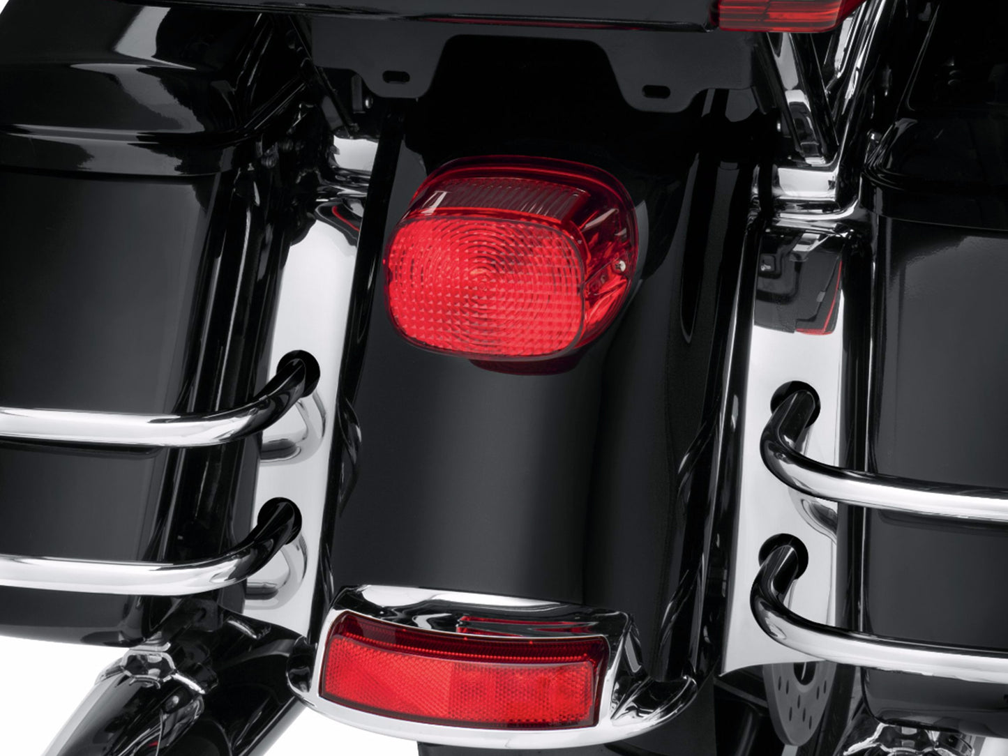 Chrome Slotted Saddlebag Filler Strip Kit For Harley-Davidson