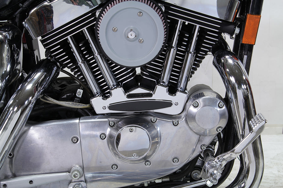 Tapa de base de taqué cromada para Harley-Davidson Sportster 1991-2003